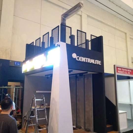 Centralite booth, night