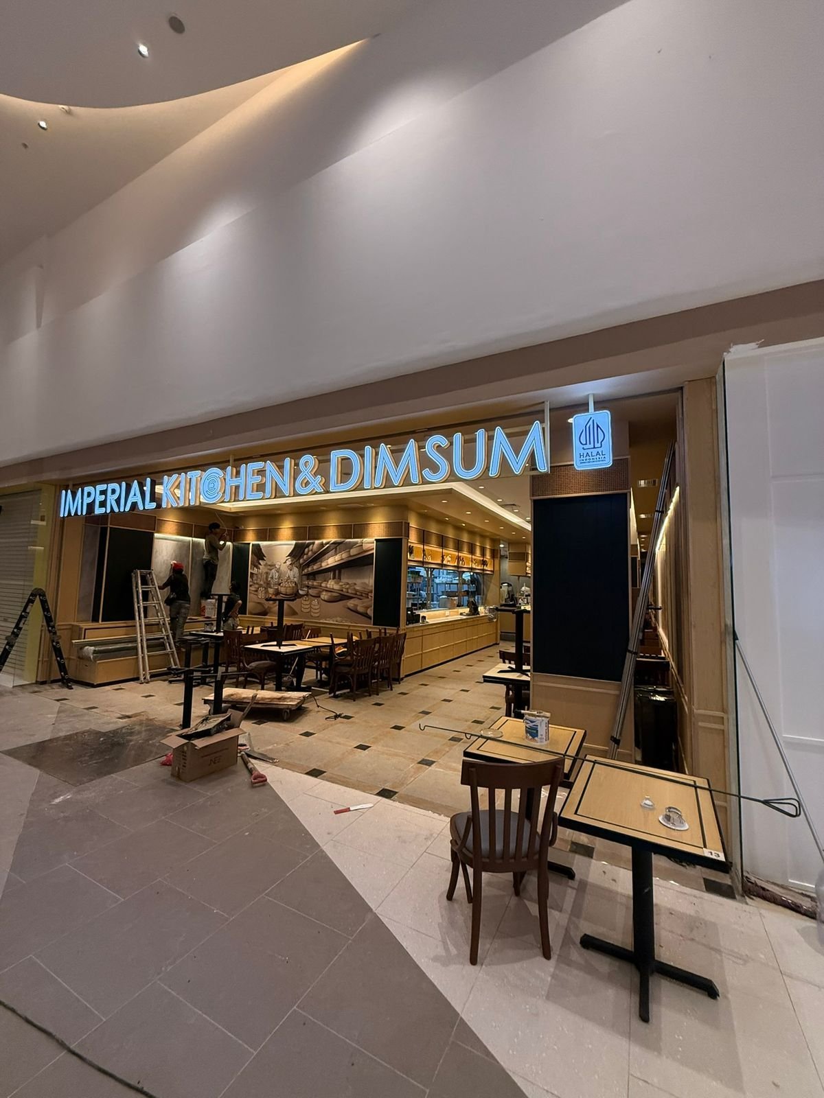 Facade and neon signage