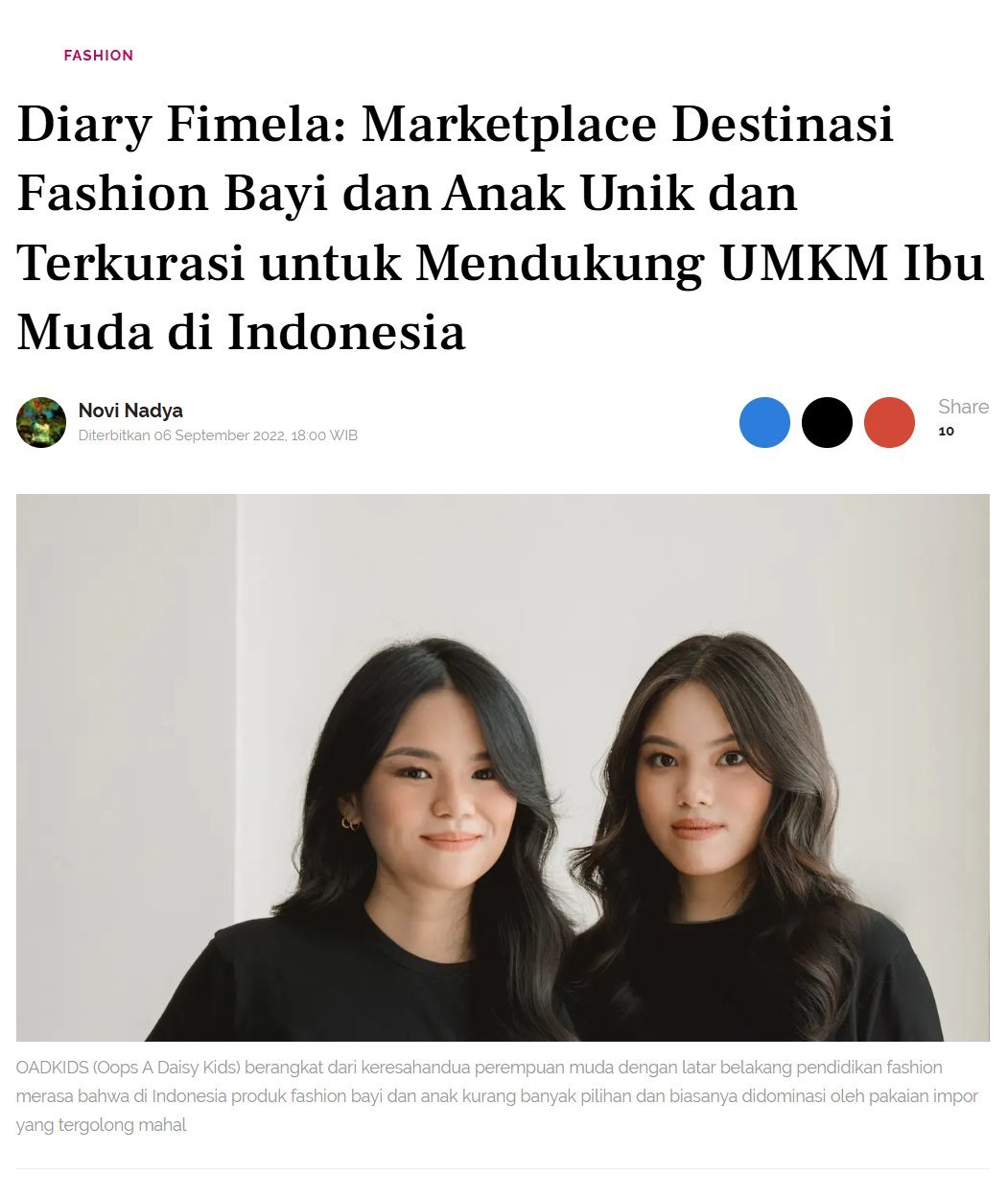 Oops-A-Daisy Kids coverage on fimela.com