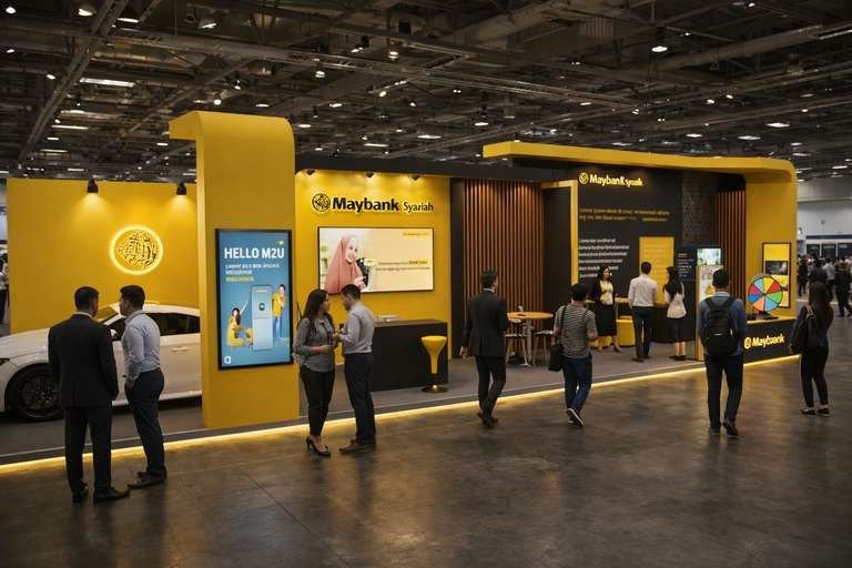 Maybank Syariah exhibition booth